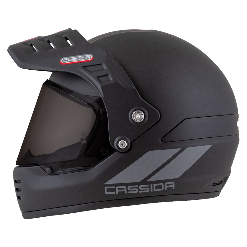Enduro čelada Cassida FormX FlatOut mat črno-temno siva
