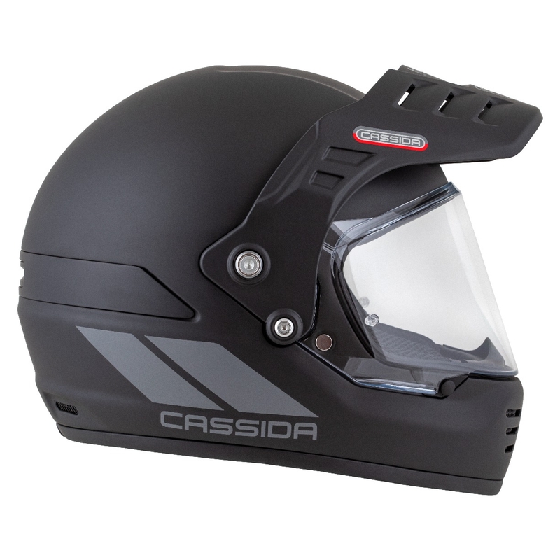 Enduro čelada Cassida FormX FlatOut mat črno-temno siva