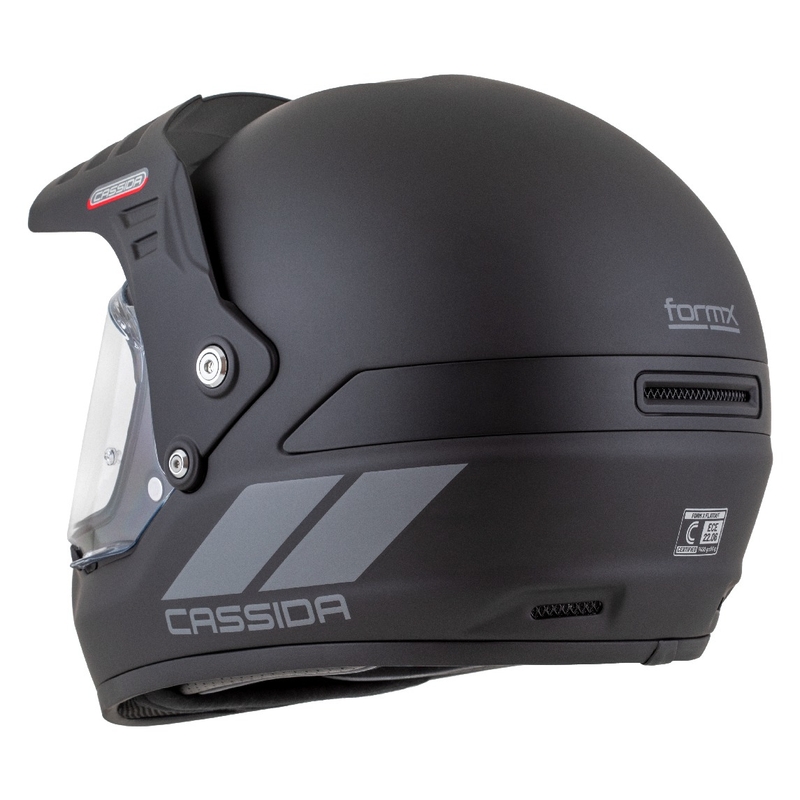 Enduro čelada Cassida FormX FlatOut mat črno-temno siva