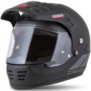 Enduro čelada Cassida FormX FlatOut mat črno-temno siva