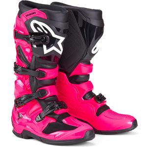 Motokros škornji Alpinestars TECH 7 roza-črni
