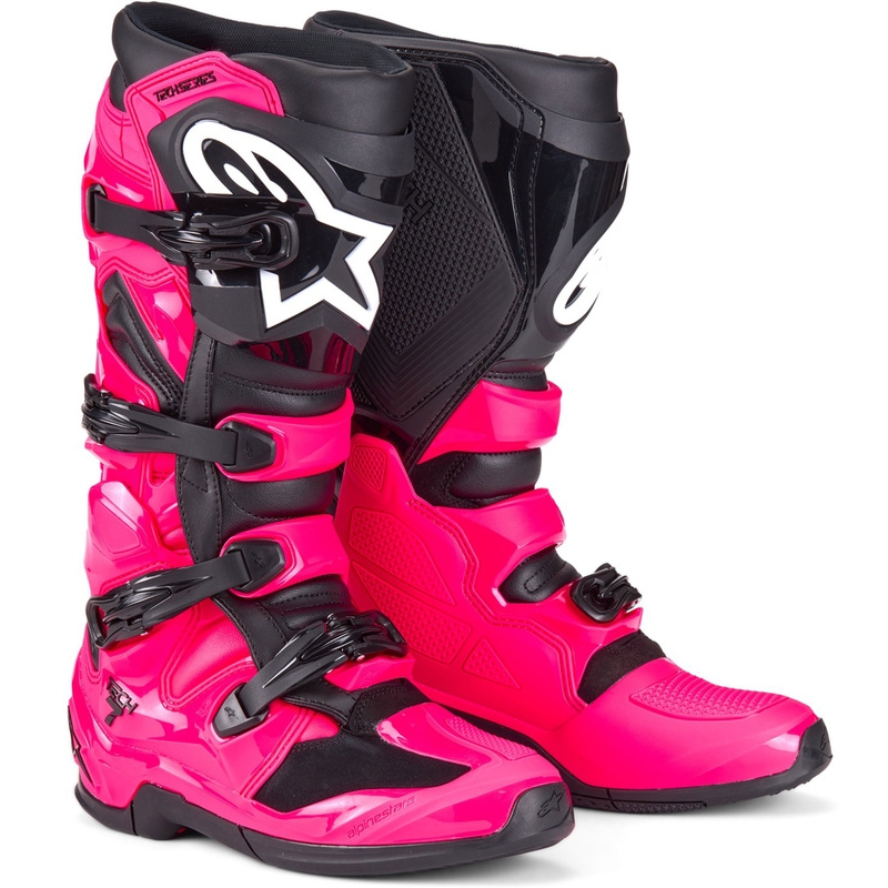 Motokros škornji Alpinestars TECH 7 roza-črni
