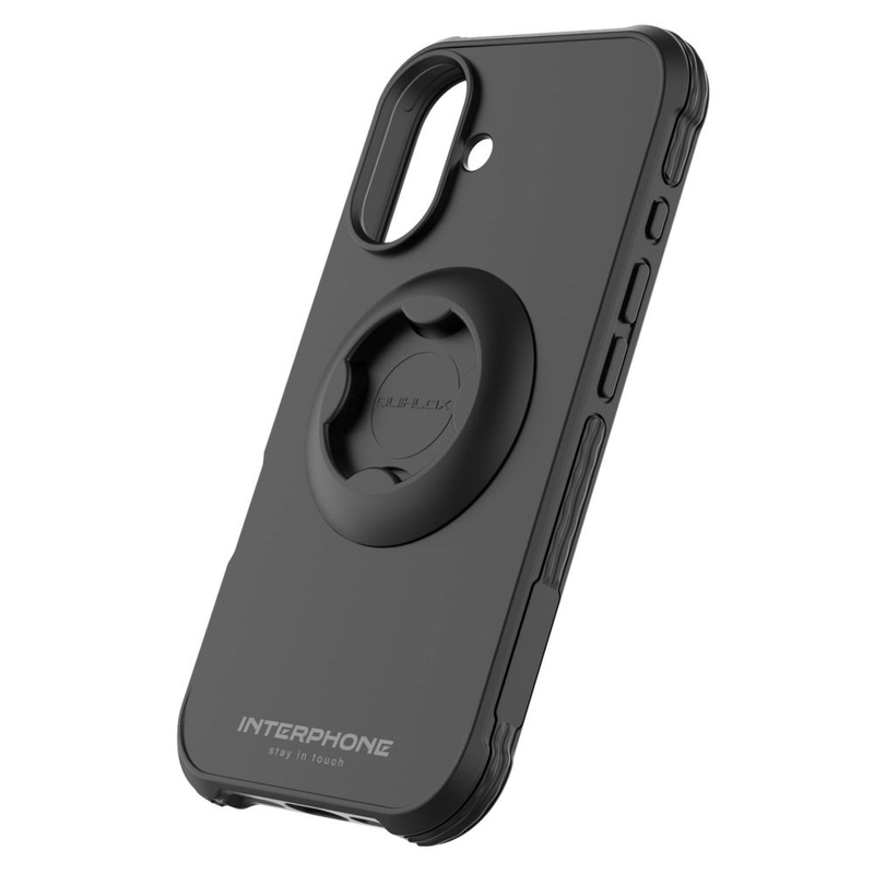 Zaščitni ovitek Interphone QUIKLOX Tetraforce za Apple iPhone 16 črn