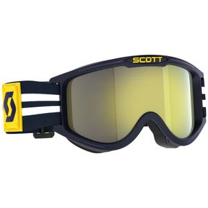Motokros očala SCOTT 89X Era modro-bela z rumenim kromiranim pleksi steklom