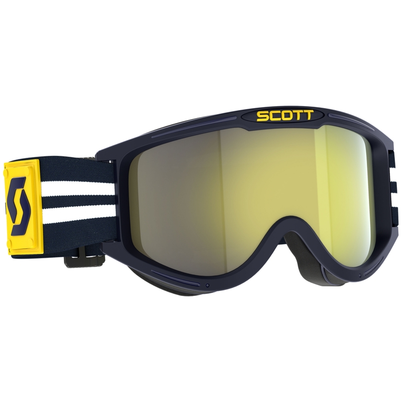 Motokros očala SCOTT 89X Era modro-bela z rumenim kromiranim pleksi steklom razprodaja