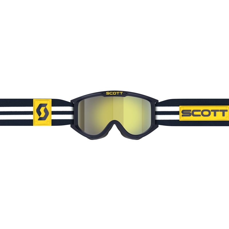Motokros očala SCOTT 89X Era modro-bela z rumenim kromiranim pleksi steklom razprodaja