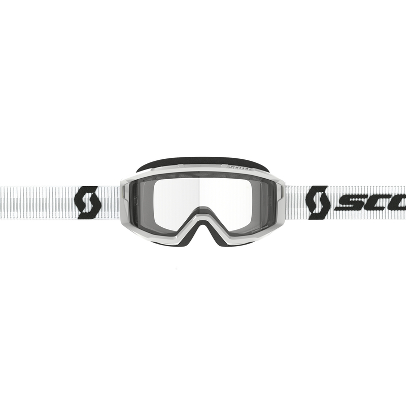 Motokros očala SCOTT Primal Enduro bela s prozornim pleksi steklom