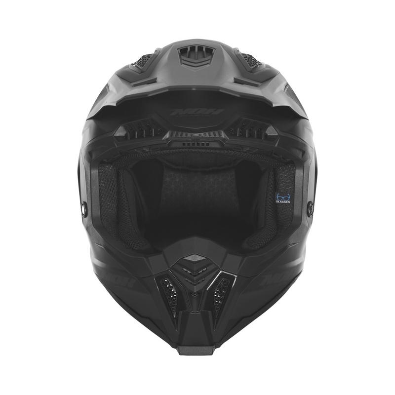 Motokros čelada NOX N634 mat črna