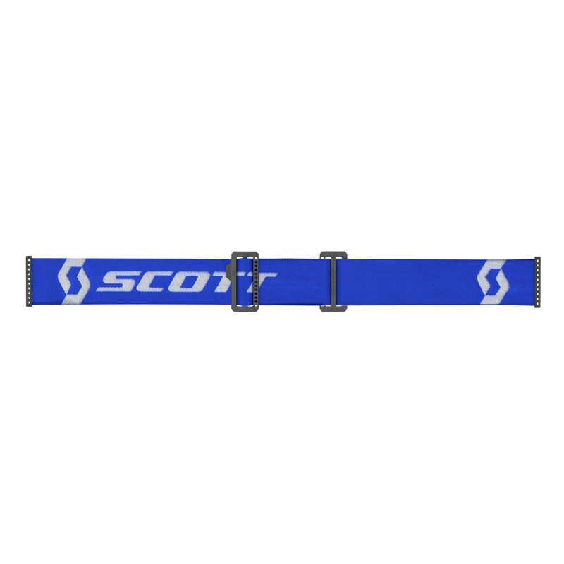 Motokros očala SCOTT Primal CH modro-bela s krom modrim pleksi steklom