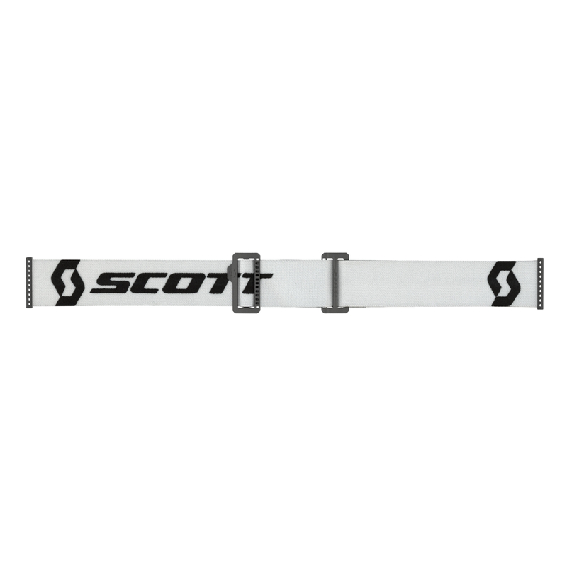 Motokros očala SCOTT Primal CH bela s krom srebrnim pleksi steklom