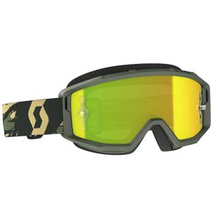 Motokros očala SCOTT Primal CH camo kaki s krom rumenim pleksi steklom