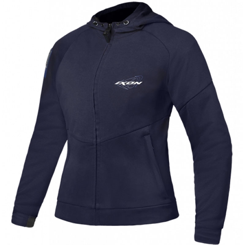Ženska motoristična jakna IXON Touchdown modro-srebrna
