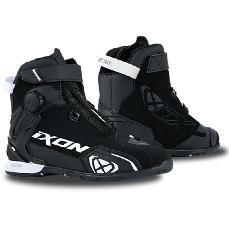 Ženski motoristični škornji IXON Bull 2 WP črno-beli