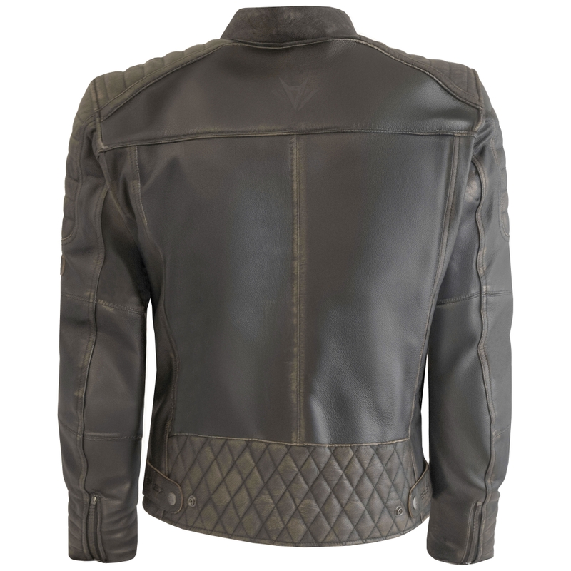 RSA Vintage rjava usnjena motoristična jakna