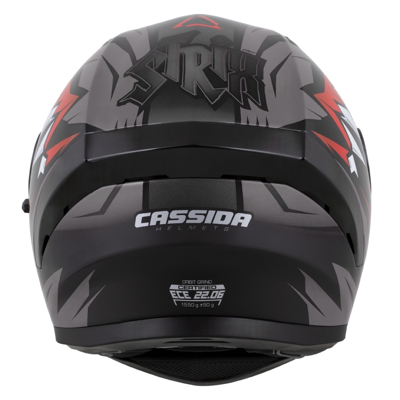 Cassida Orbit Strix full face čelada rdeče-sivo-belo-črna