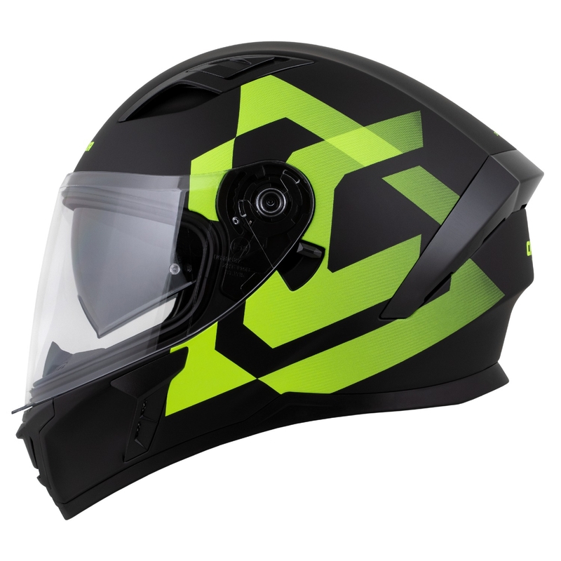 Celoobrazna čelada Cassida Orbit Grind mat črno-fluo rumena