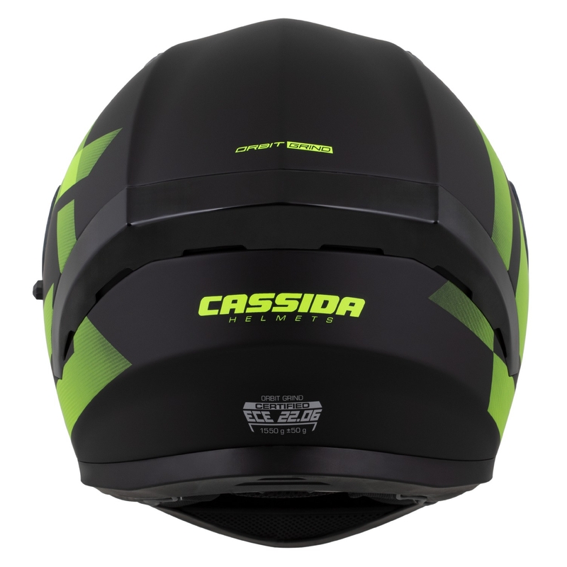 Celoobrazna čelada Cassida Orbit Grind mat črno-fluo rumena