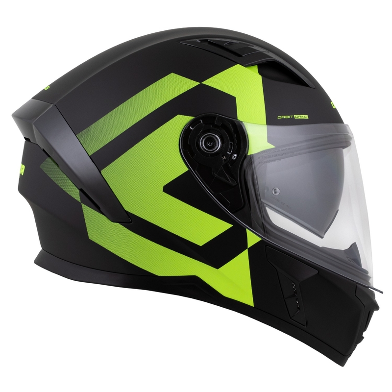 Celoobrazna čelada Cassida Orbit Grind mat črno-fluo rumena
