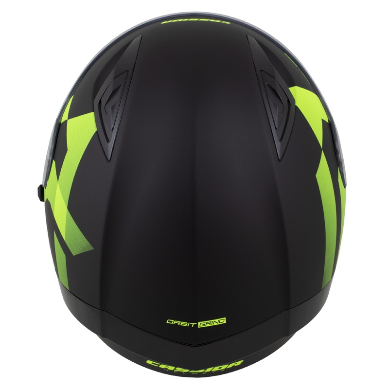 Celoobrazna čelada Cassida Orbit Grind mat črno-fluo rumena