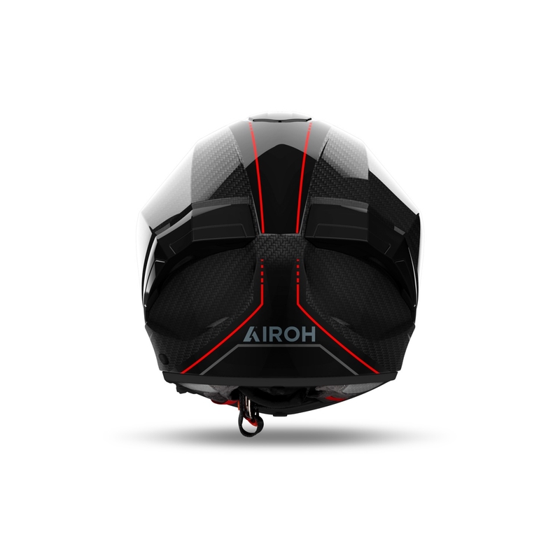 Celoobrazna motoristična čelada Airoh MATRYX Carbon sijajno črna