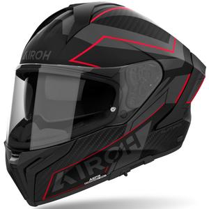 Celoobrazna motoristična čelada Airoh MATRYX Sentinel mat rdeča