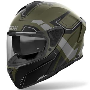 Celoobrazna motoristična čelada Airoh SPARK 2 Dart mat kaki zelena