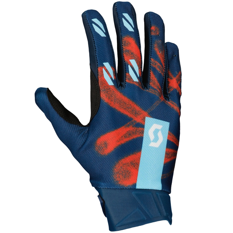 Motokros rokavice SCOTT EVO DIRT modro-rdeče