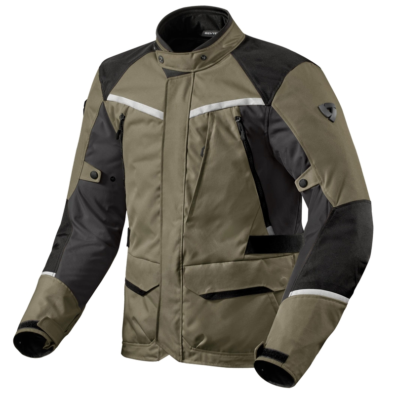 Revit Voltiac 3 H2O motoristična jakna zeleno-siva