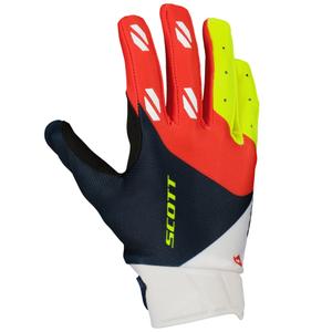Motokros rokavice SCOTT EVO RACE modro-rdeče-fluo rumene