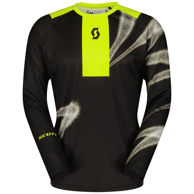 SCOTT EVO Dirt motokros majica črno-fluo rumena razprodaja