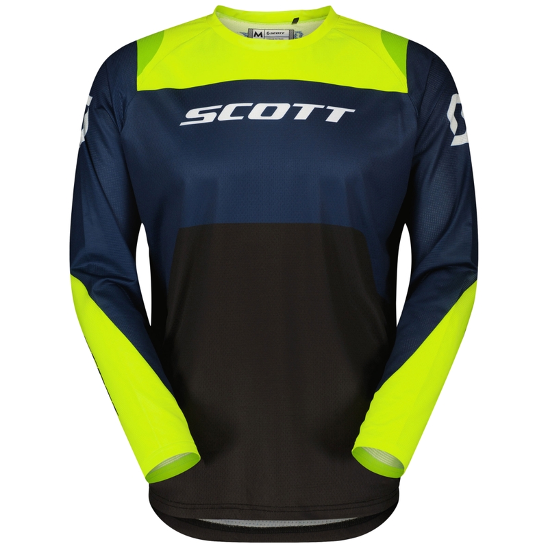 SCOTT EVO Race motokros majica vijolično-fluo rumena razprodaja