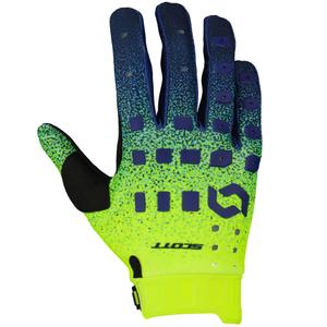 Rokavice za motokros SCOTT Podium PRO vijolično-modre-fluo rumene