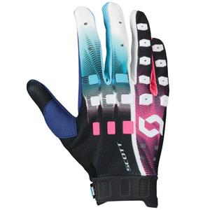 Rokavice za motokros SCOTT Podium PRO modro-roza
