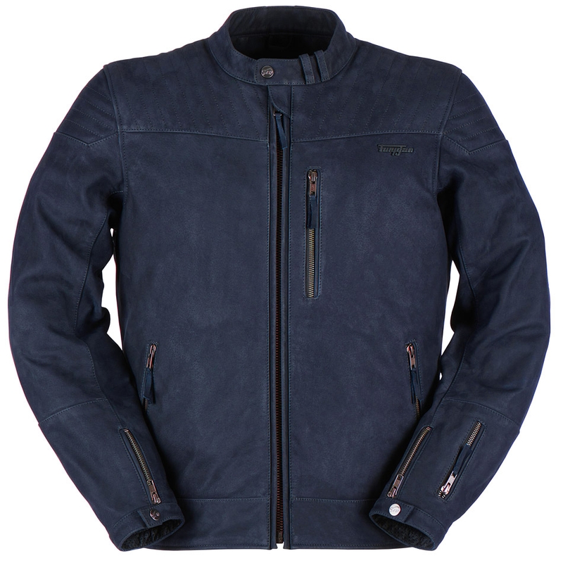 Usnjena jakna Furygan Clint Evo blue