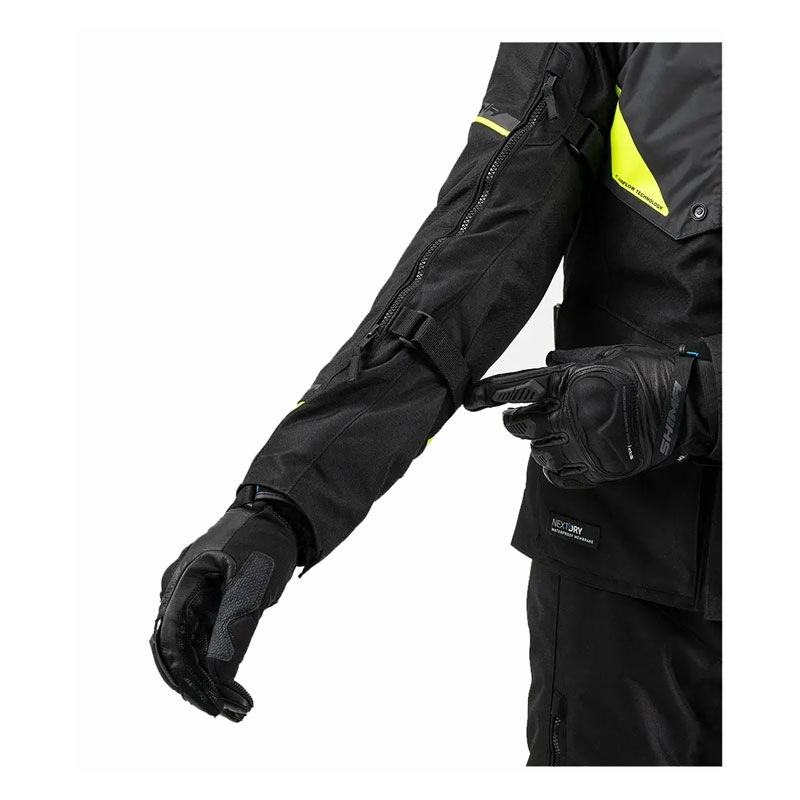 Motoristična jakna Shima Runner črno-fluo rumena