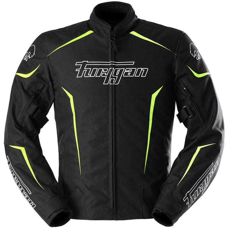 Furygan Yori motoristična jakna črno-bela-fluo rumena