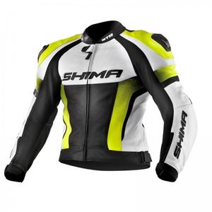 Motoristična jakna Shima STR black-white-fluo yellow razprodaja