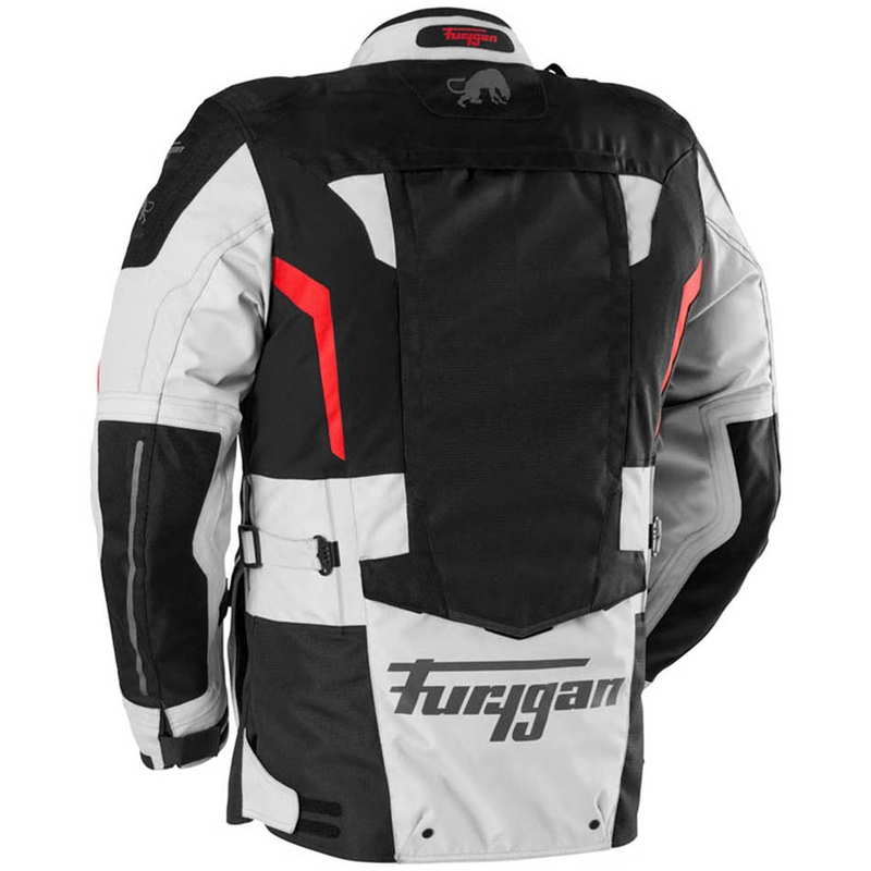 Motoristična jakna Furygan Montroc Kevlar® Primaloft® 3IN1+ črno-bež-rdeča