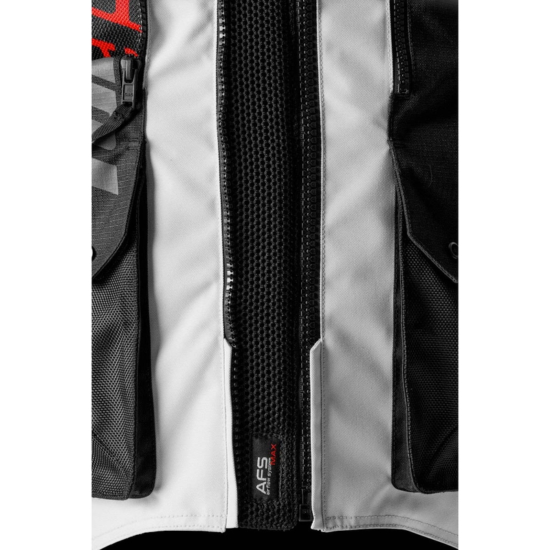 Motoristična jakna Furygan Montroc Kevlar® Primaloft® 3IN1+ črno-bež-rdeča