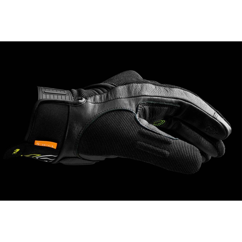 Motoristične rokavice Furygan Jet Neon D3O črno-bele-fluo rumene
