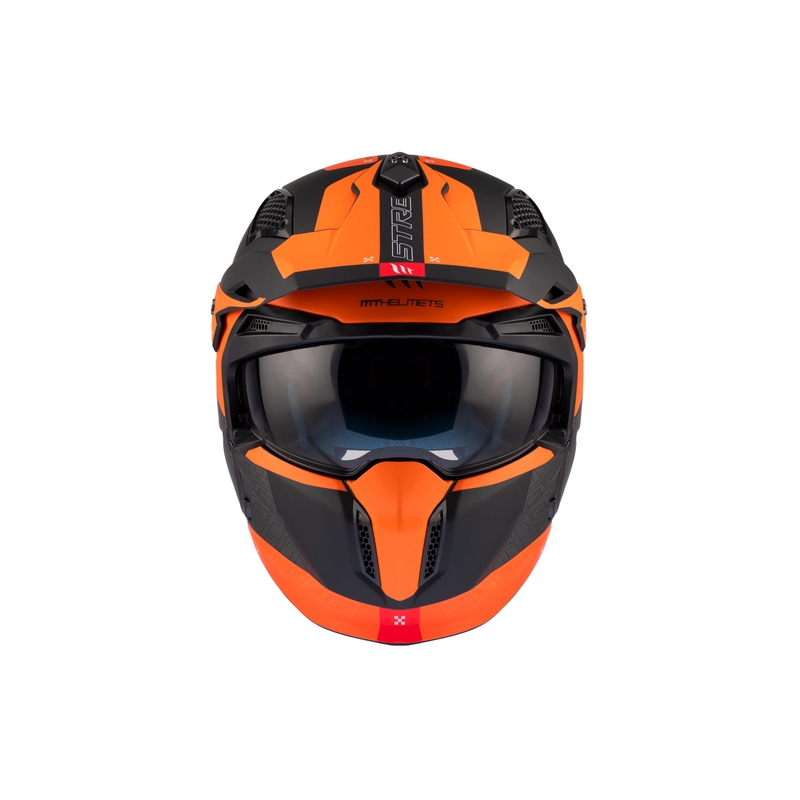 Odprta čelada z masko MT Streetfighter SV Totem B4 black-grey-orange