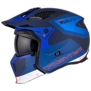 Odprta čelada z masko MT Streetfighter SV Totem C17 belo-modra