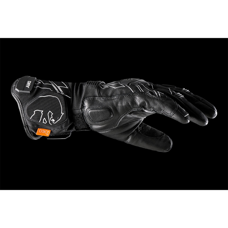 Furygan Starker D3O® PrimaLoft® 37.5® motoristične rokavice črno-bele