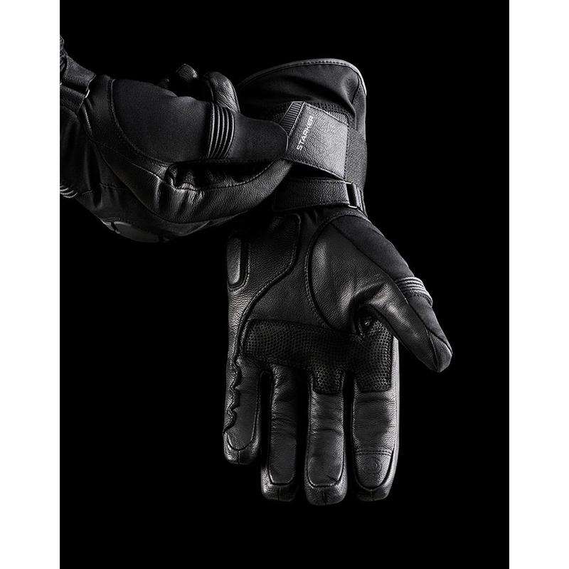 Furygan Starker D3O® PrimaLoft® 37.5® motoristične rokavice črno-bele