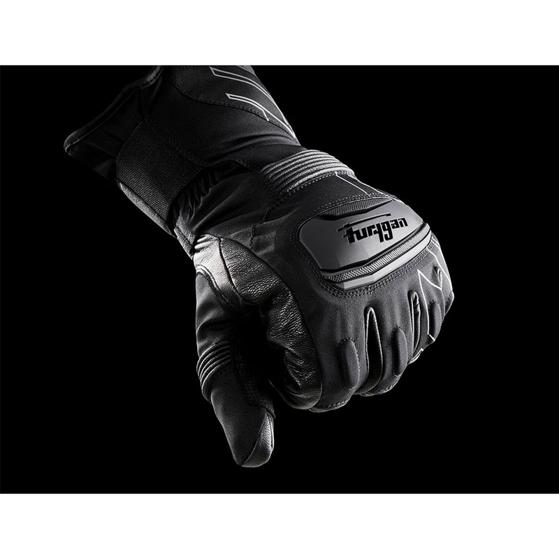Furygan Starker D3O® PrimaLoft® 37.5® motoristične rokavice črno-bele