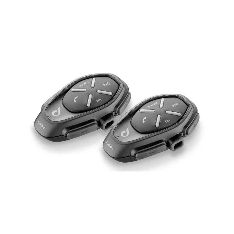 Bluetooth prostoročno telefoniranje CellularLine Interphone LINK za zaprte in odprte čelade - dvojni paket