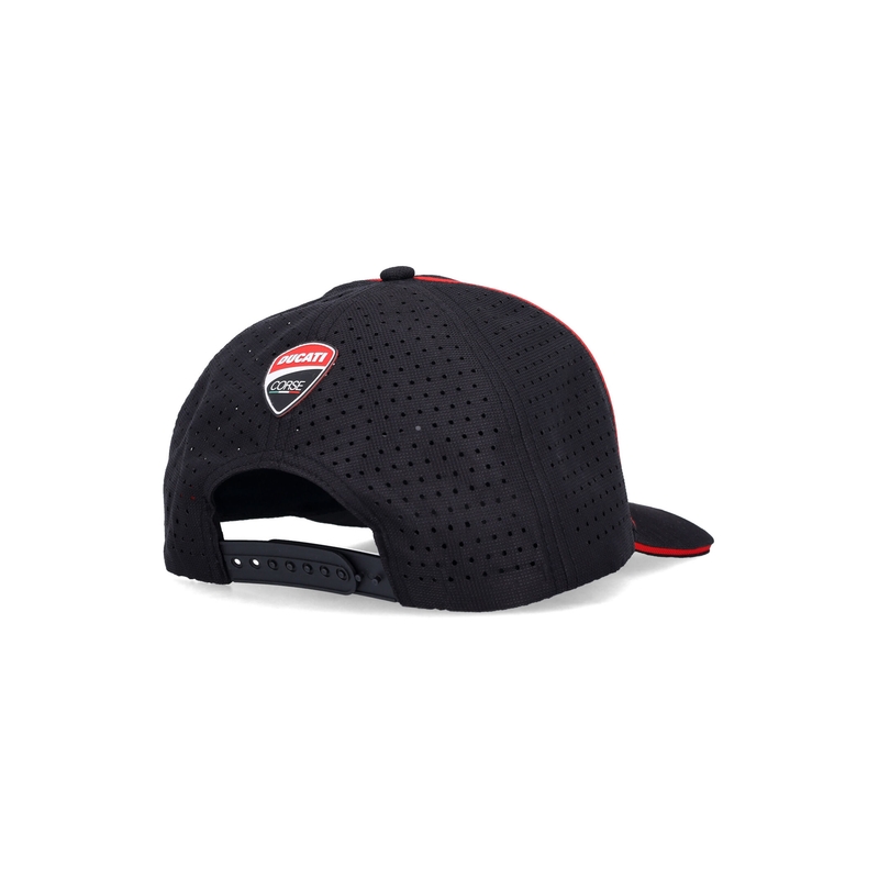 Ducati Laser Performance Midvisor Cap črno-rdeča