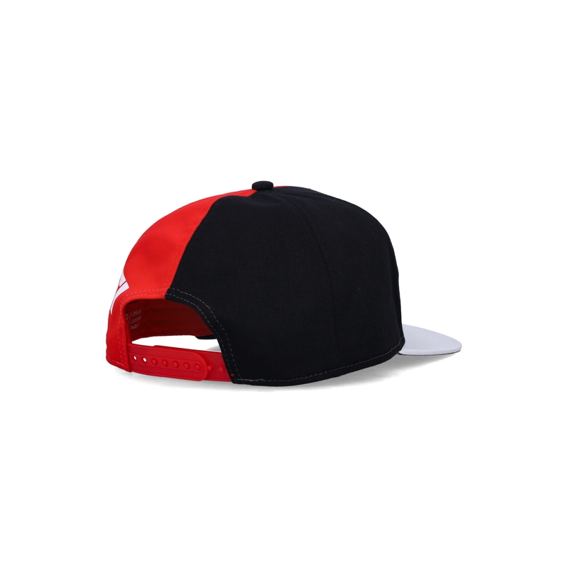 Kapa Ducati Flat Cap rdeče-črno-bela