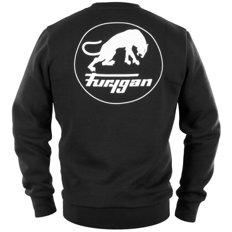Pulover Furygan Corpo črno-bel