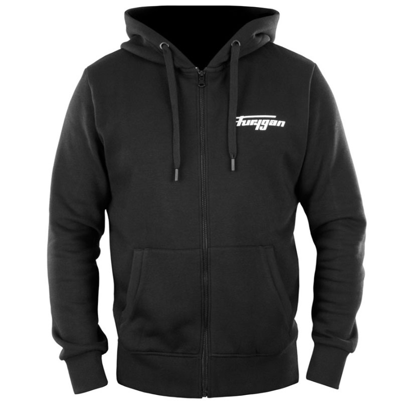 Furygan Corpo Pulover z zadrgo črno-bel